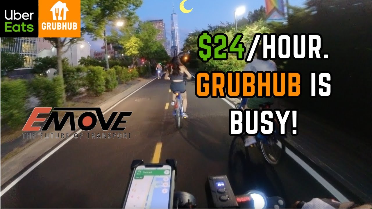 Uber Eats on my E-Scooter in NYC | Emove Cruiser S POV | Dinner Shift | 4K