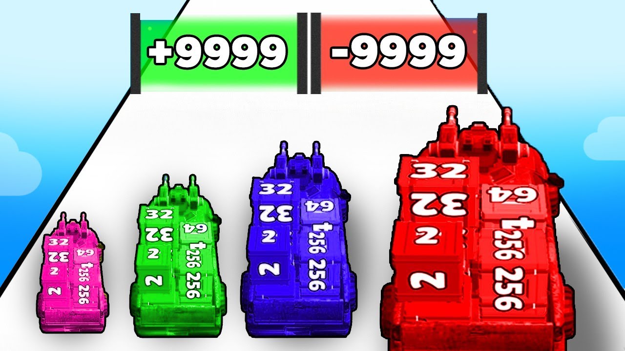 MAX LEVEL FIREPOWER! Car Rush 2048 Part 2