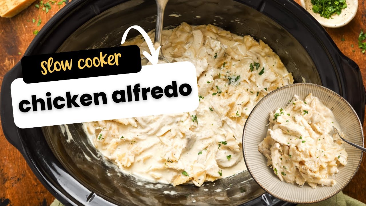 Slow Cooker Chicken Alfredo | Creamy & Easy Weeknight Dinner