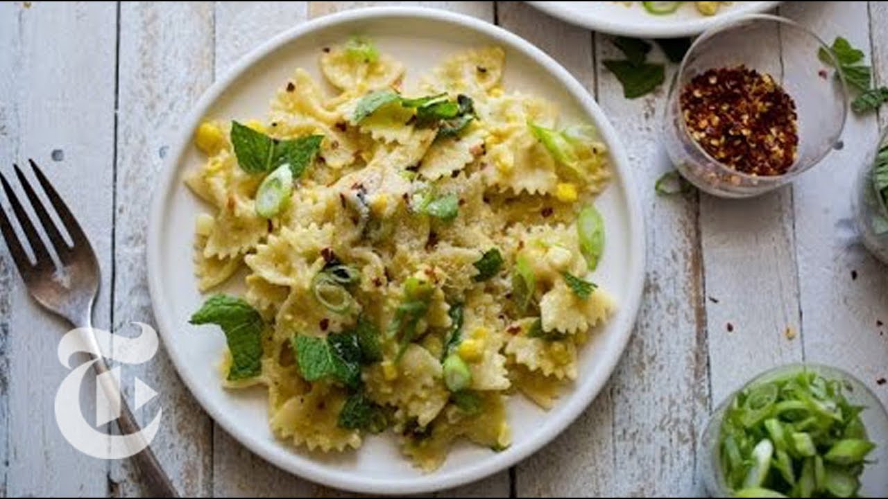 Creamy Corn Pasta With Basil | Melissa Clark Recipes | The New York Times