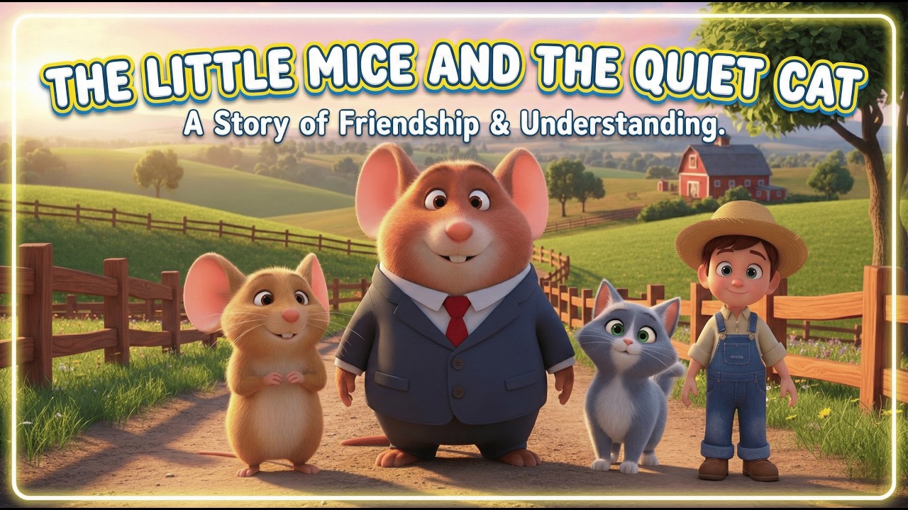 The Little Mice and the Quiet Cat 🐭🐱 | Calm Bedtime Story.