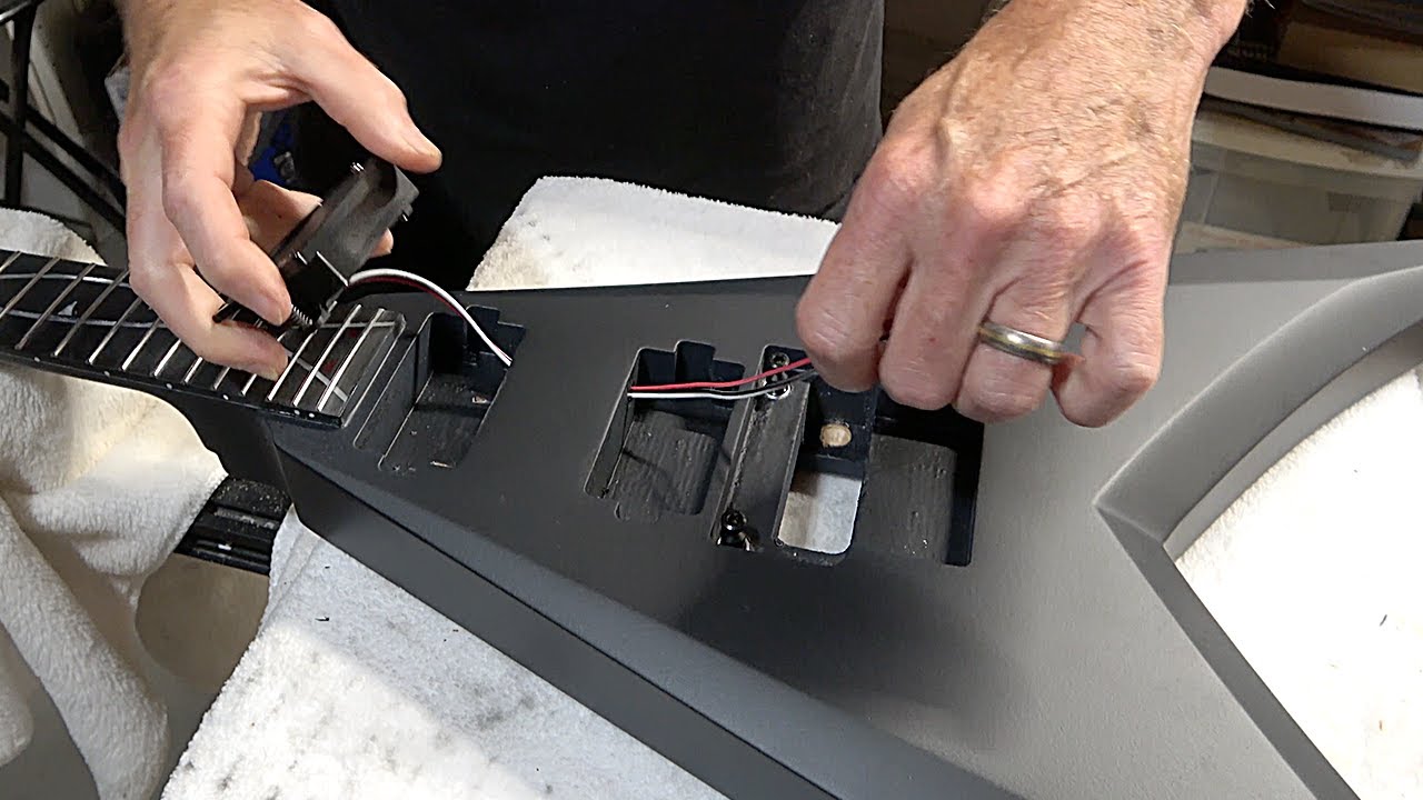 Making A V-Shaped Guitar Part 15 Assembly