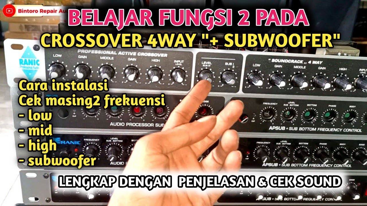 crossover 4way soundcrack + subwoofer by ranic ‼️#crossover  #tips