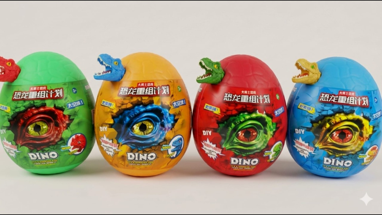 UNBOXING Giant DINO Surprise Eggs: What's Inside? (Part 1)