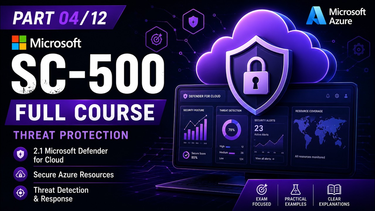 Microsoft SC-500 Full Course &mdash; Part 04/12 | Securing Azure Storage & Databases (Azure SQL)