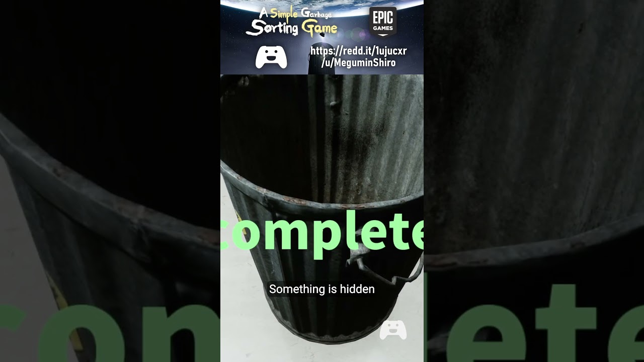 A Simple Garbage Sorting Game is Free on Epic! | FreeGameFindings #Shorts