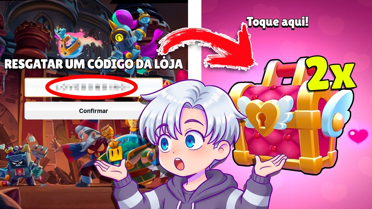 NOVO CÓDIGO SECRETO! Ganhe 2 CAIXA DO AMOR grátis no BRAWL STARS!