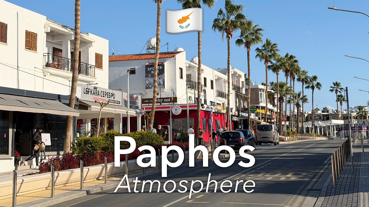 🇨🇾 Paphos City Walk and Atmosphere in 4K | Cyprus