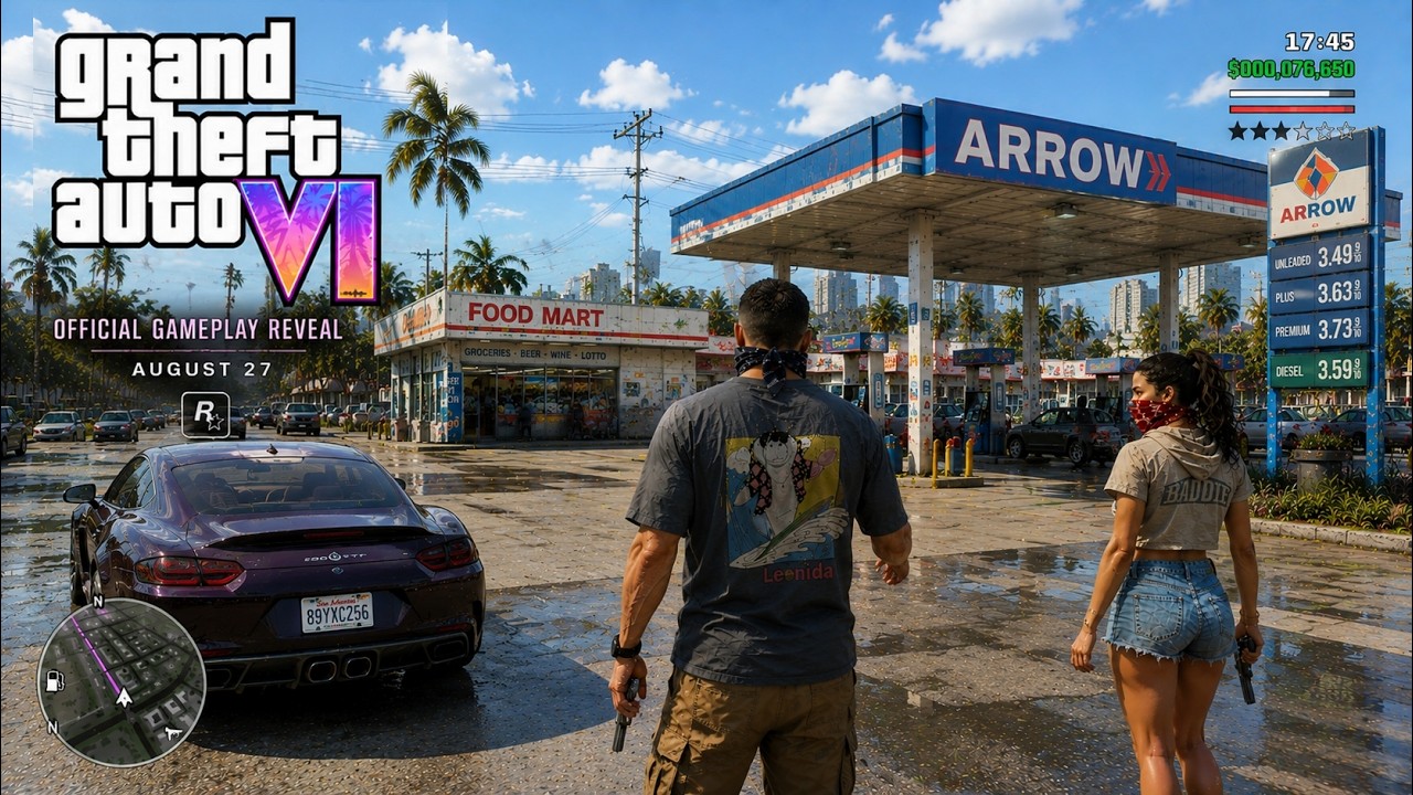 Официальный тизер геймплея GTA 6 и первые подробности игрового процесса