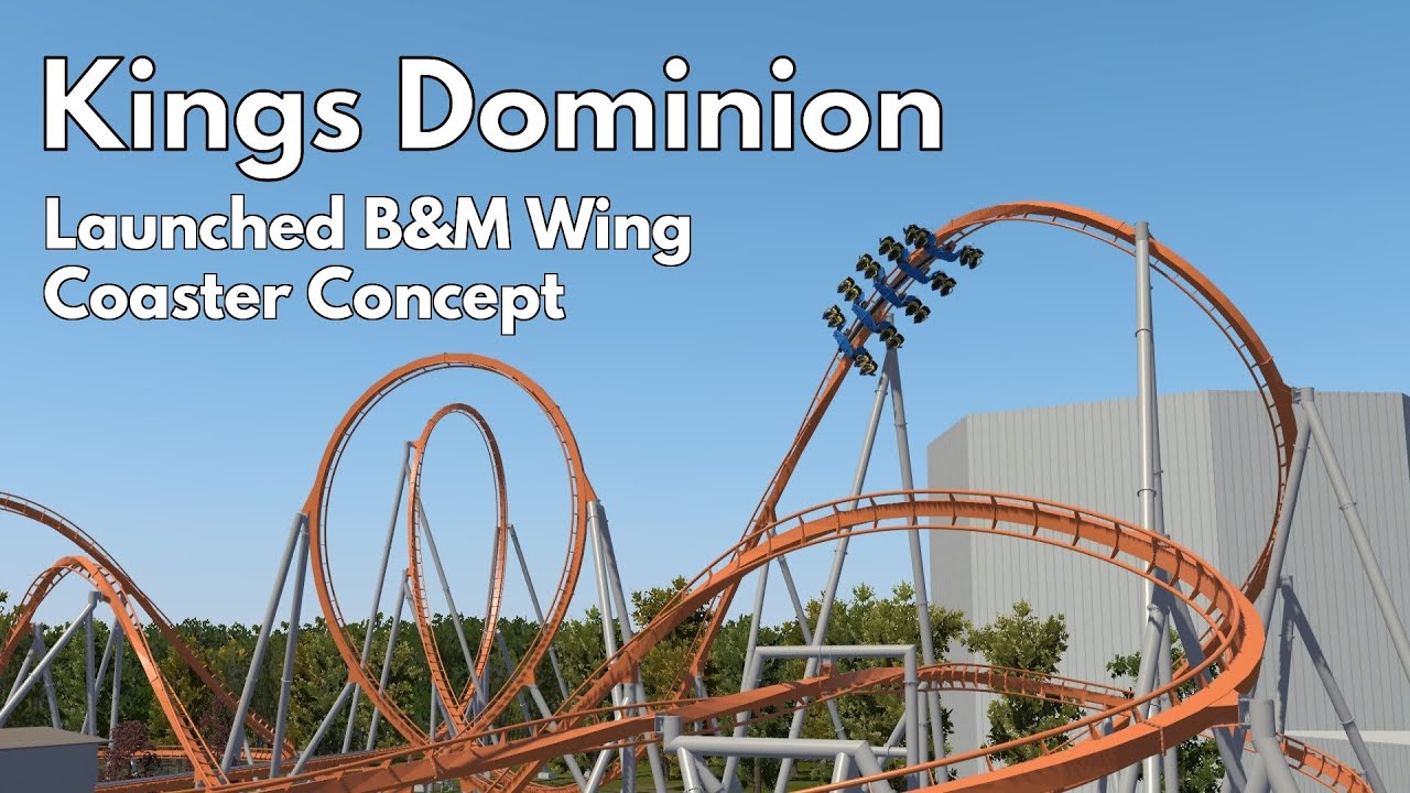CONCEPT (not real) - Kings Dominion Launched B&M Wing Coaster | NoLimits 2