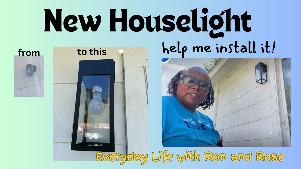 New Light Outside I ordered I installed Ienjoyed #everydaylifewithronandrose