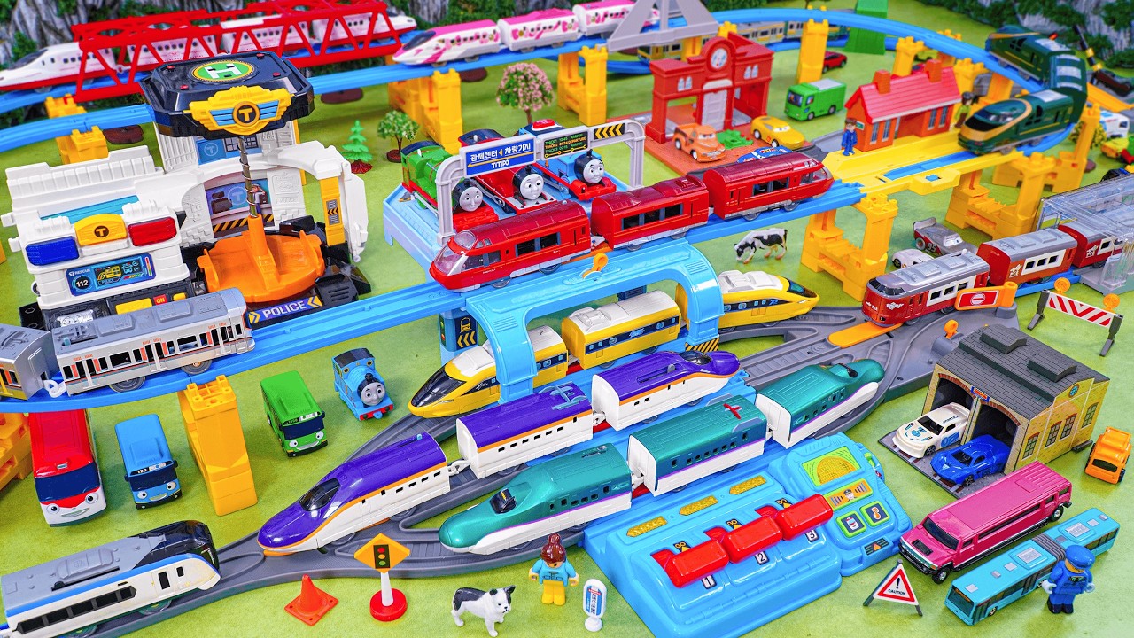 Plarail Shinkansen ☆ Construction Takara Tomy Plarail Mega Station Building & Modern Subway System