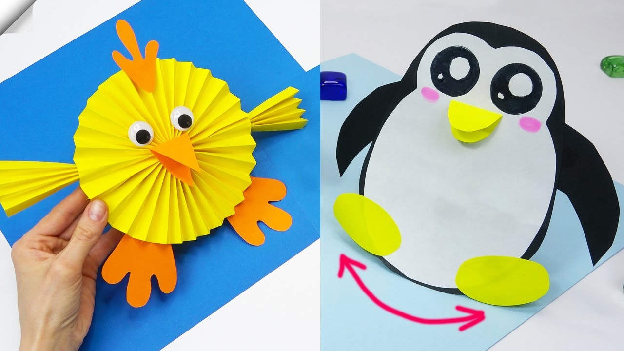 18 DIY paper crafts Moving paper TOYS  Easy paper crafts