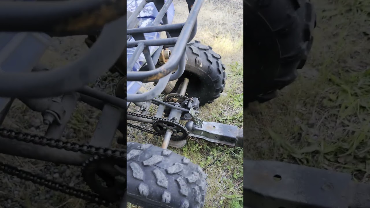 Redneck Proving Grounds: Cheap 110cc Quad Testing #diy #shorts #atv #pnw #lol #redneck #wtf #test