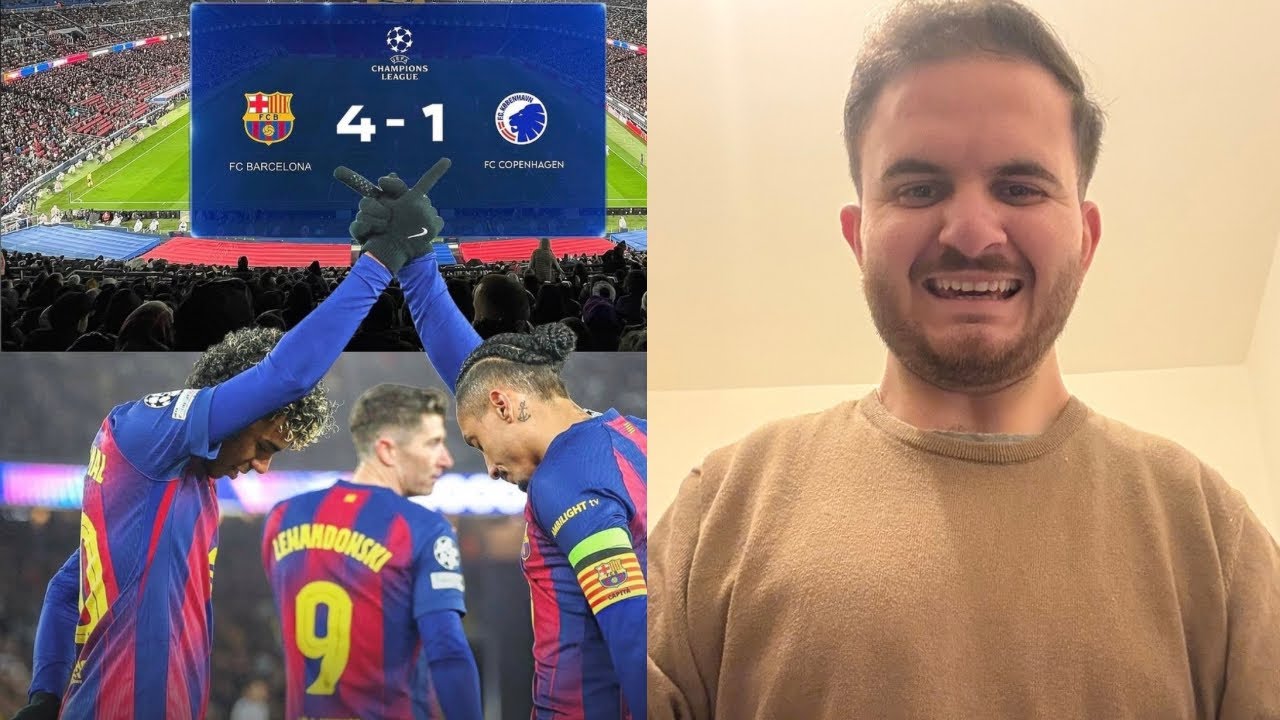 QUALIFIÉ🫡Barcelona 4 - 1 Copenhague 
