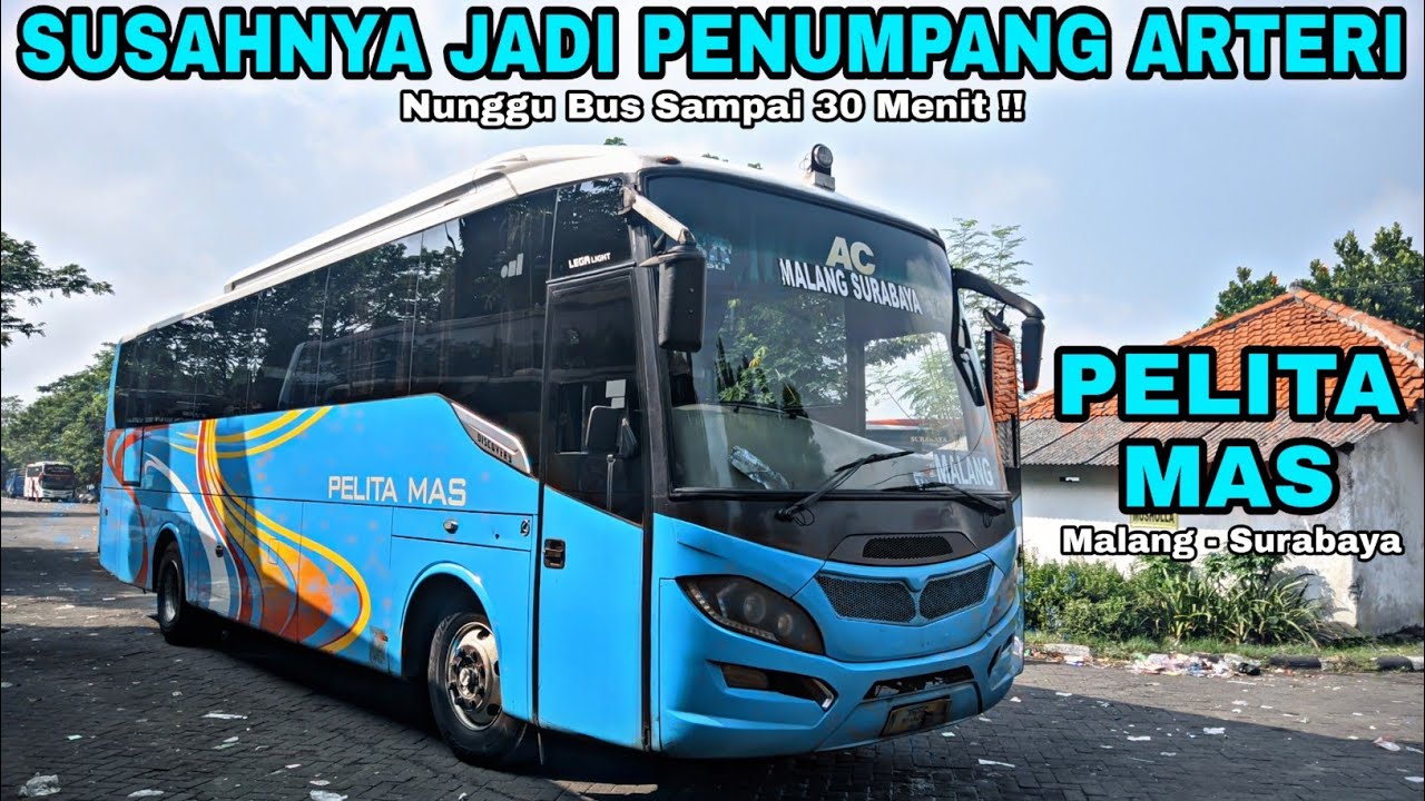 Jalur Ramai, Tapi Nunggu Bus Sampai 30 Menit ⁉️Trip Pelita Mas Malang Surabaya