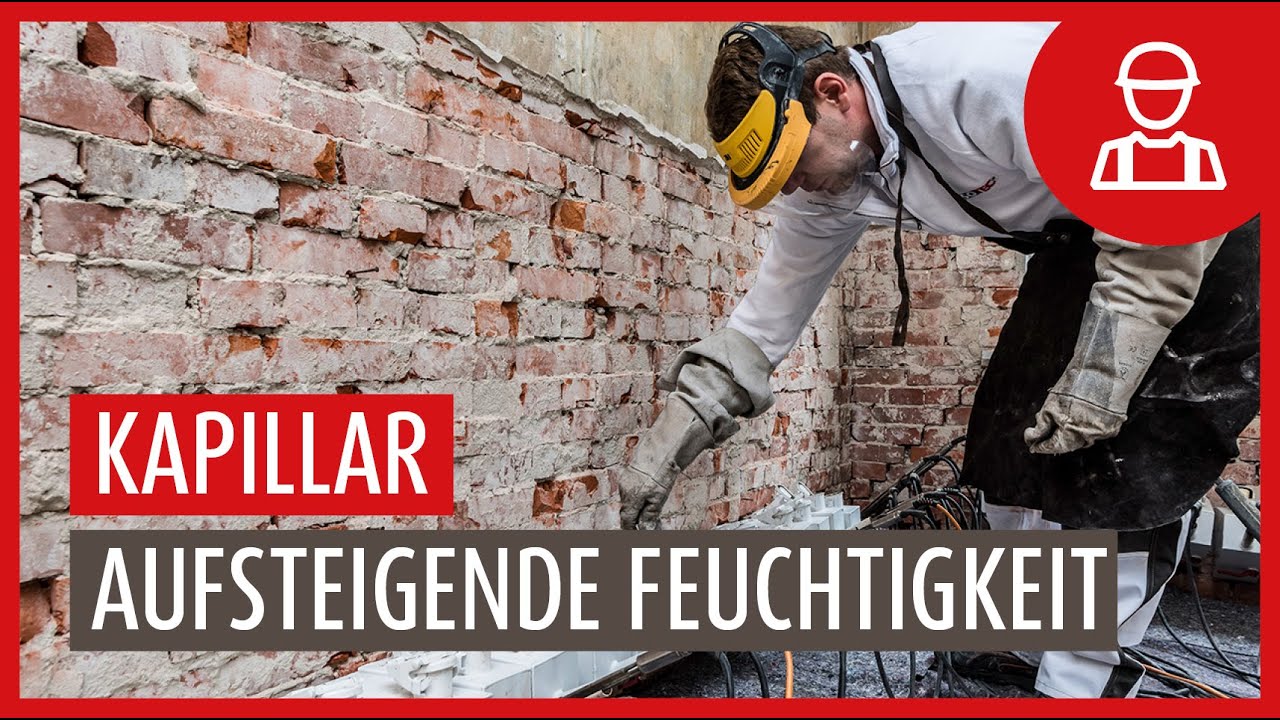 Aufsteigende Feuchtigkeit im Mauerwerk | Horizontalsperre mit Spezialparaffin