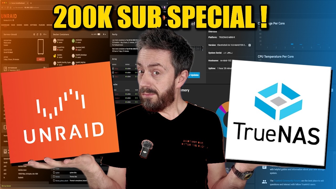TrueNAS vs UnRAID (200K Special)
