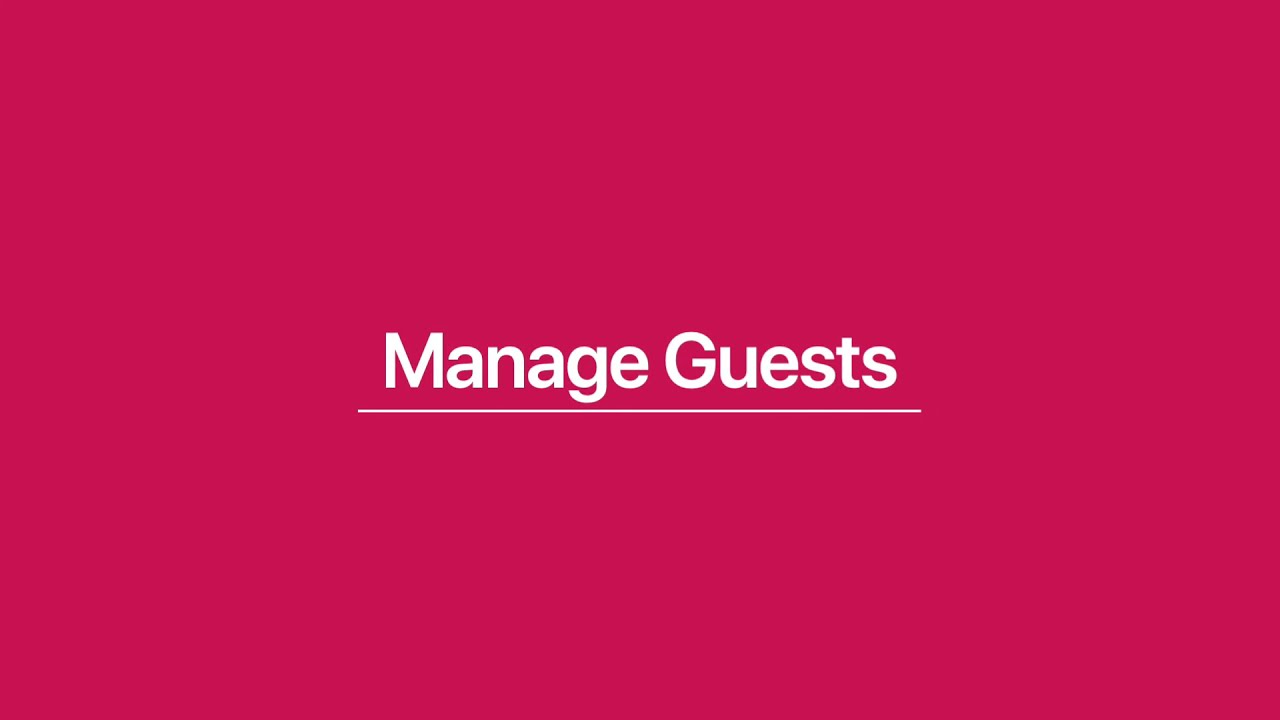Manage Guests in Luma