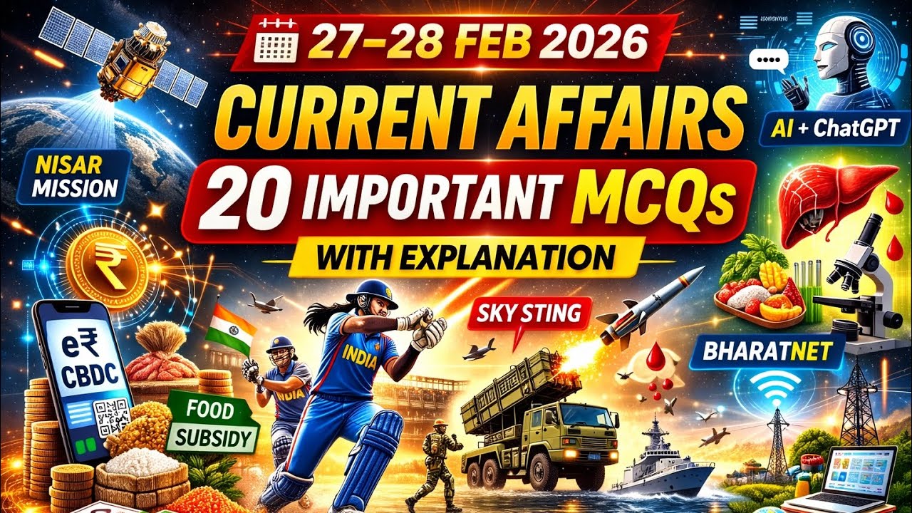 27-28 February current affairs| today current affairs| Daily current affairs| Spectrum career point|