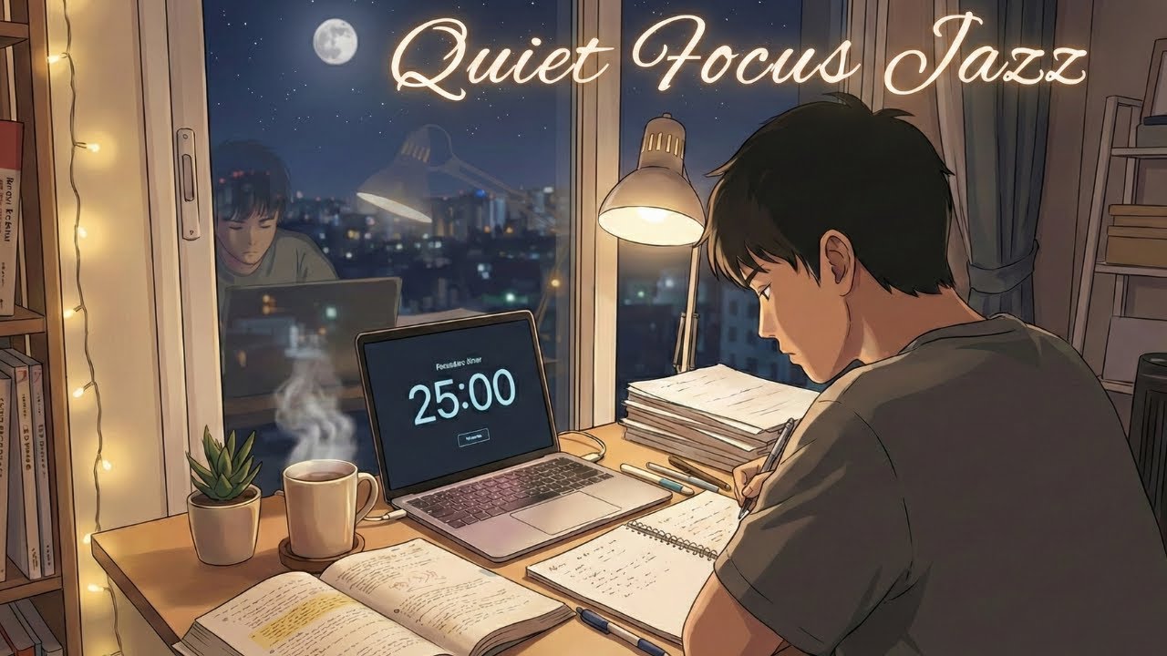 【作業用BGM】Lo-fi Jazzで集中｜勉強・仕事がはかどるチルホップ（75-90BPM）