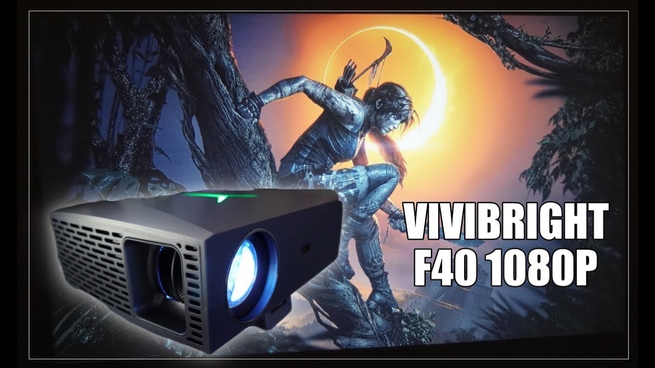 VIVIBRIGHT F40 Native 1080p LED Video Projector - Under $250 - Massive 300