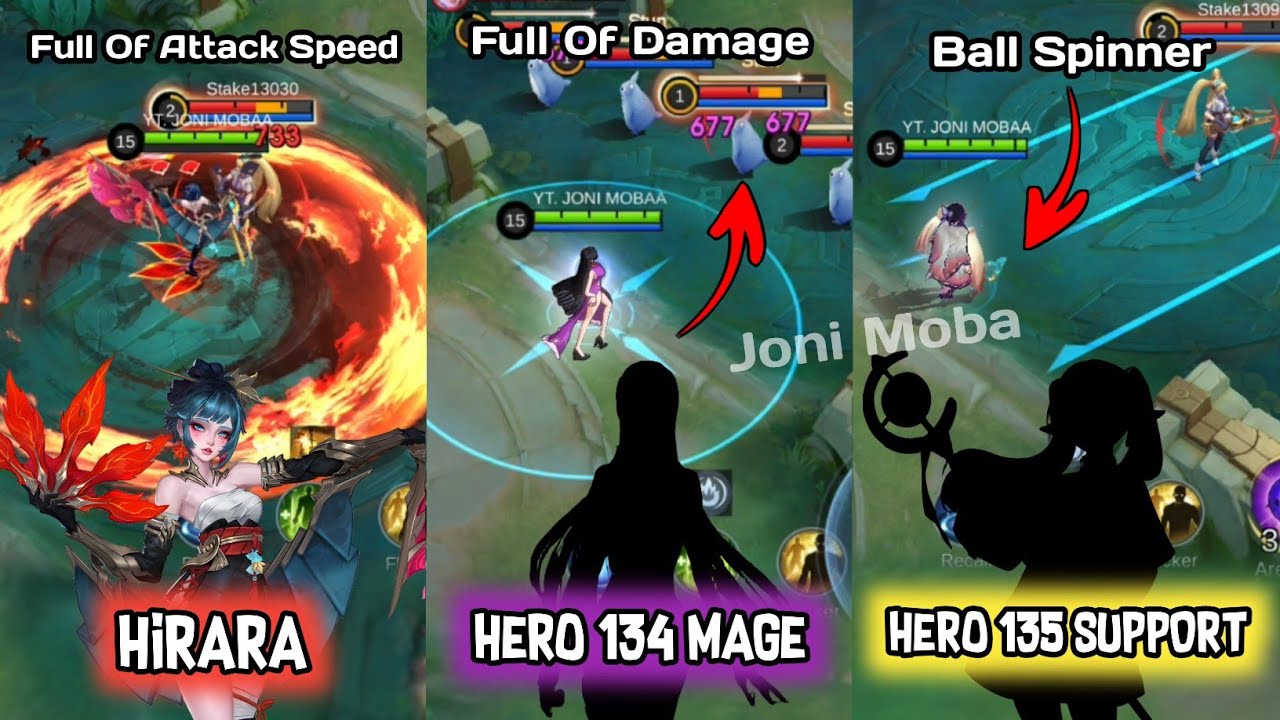 3 NEW HERO - RELEASE SCHEDULE / JADWAL RILIS - HERO HIRARA, HERO 134 MAGE, HERO 135 SUPPORT - MLBB