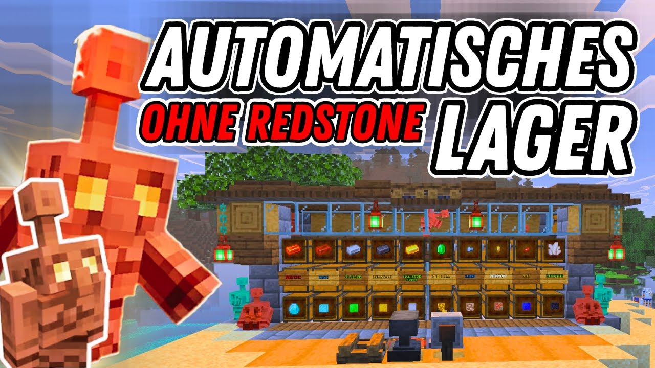 🔴AUTOMATISCHES LAGER mit KUPFER GOLEM! (NEU) MINECRAFT BEDROCK 1.21