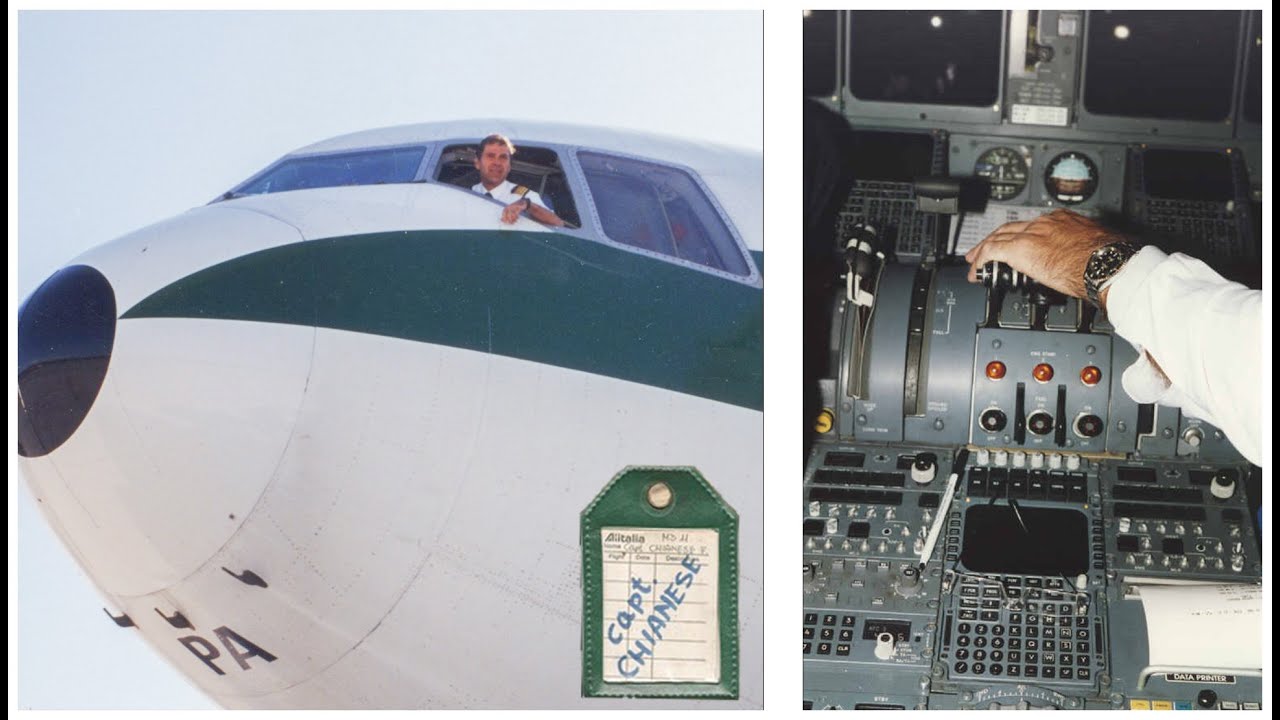 Ordinary life in cockpit ALITALIA MD11 (Year 1995)