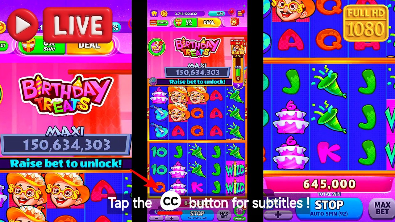 Секретные достижения в игре Cash Frenzy Birthday Treats Slots 2026. Подождите, это еще не все!