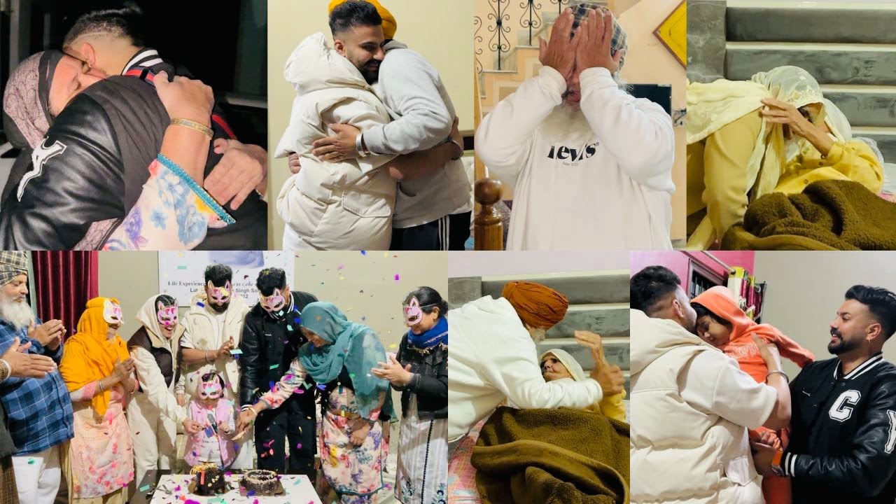 SURPRISE TO INDIA AFTER 4 YEARS | FAMILY GOT EMOTIONAL | PEHLI VAAR MILEA CHACHU | INDER & KIRAT