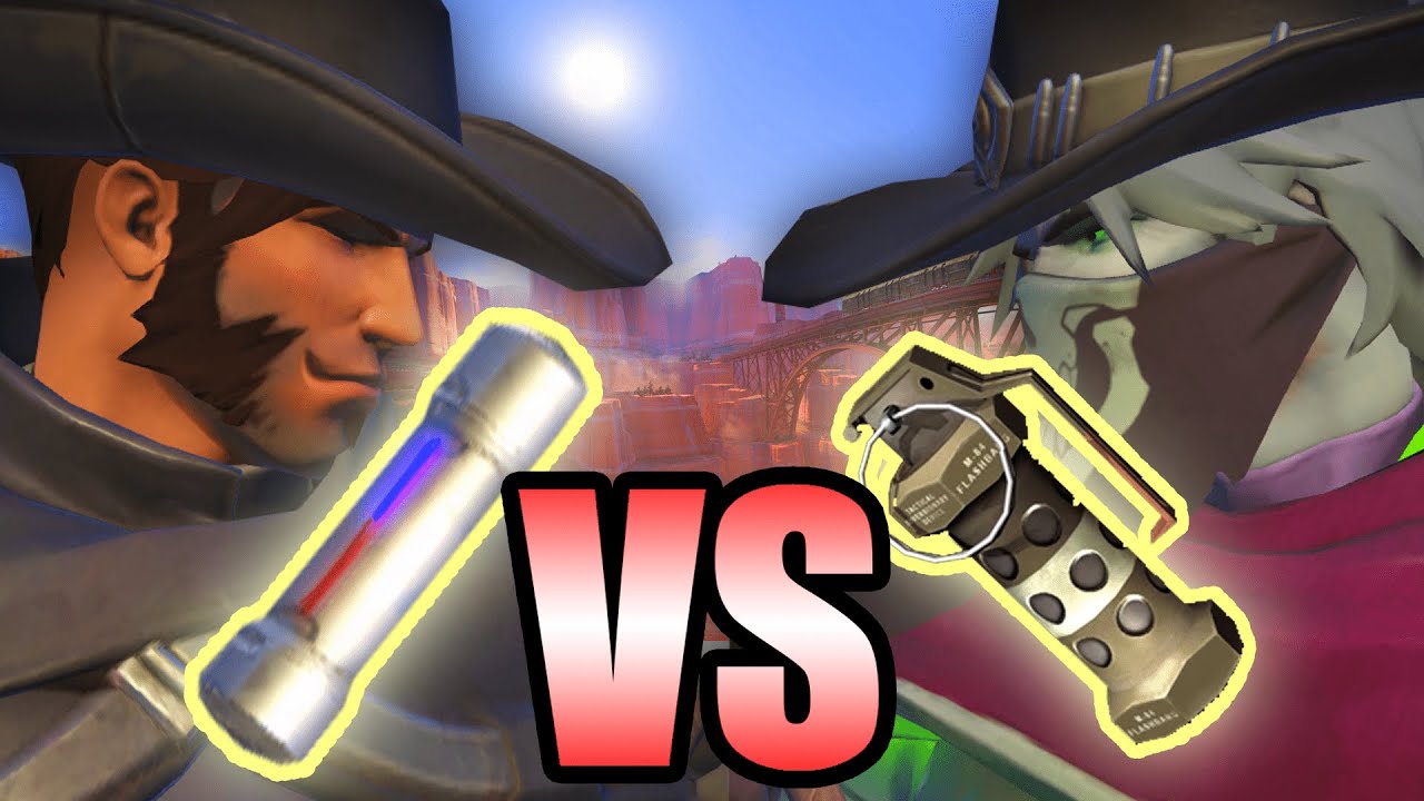 Hinder VS Stun - Which One Is *SLIGHTLY* Better? (Cassidy Magnetic Grenade vs McCree Old Flashbang)
