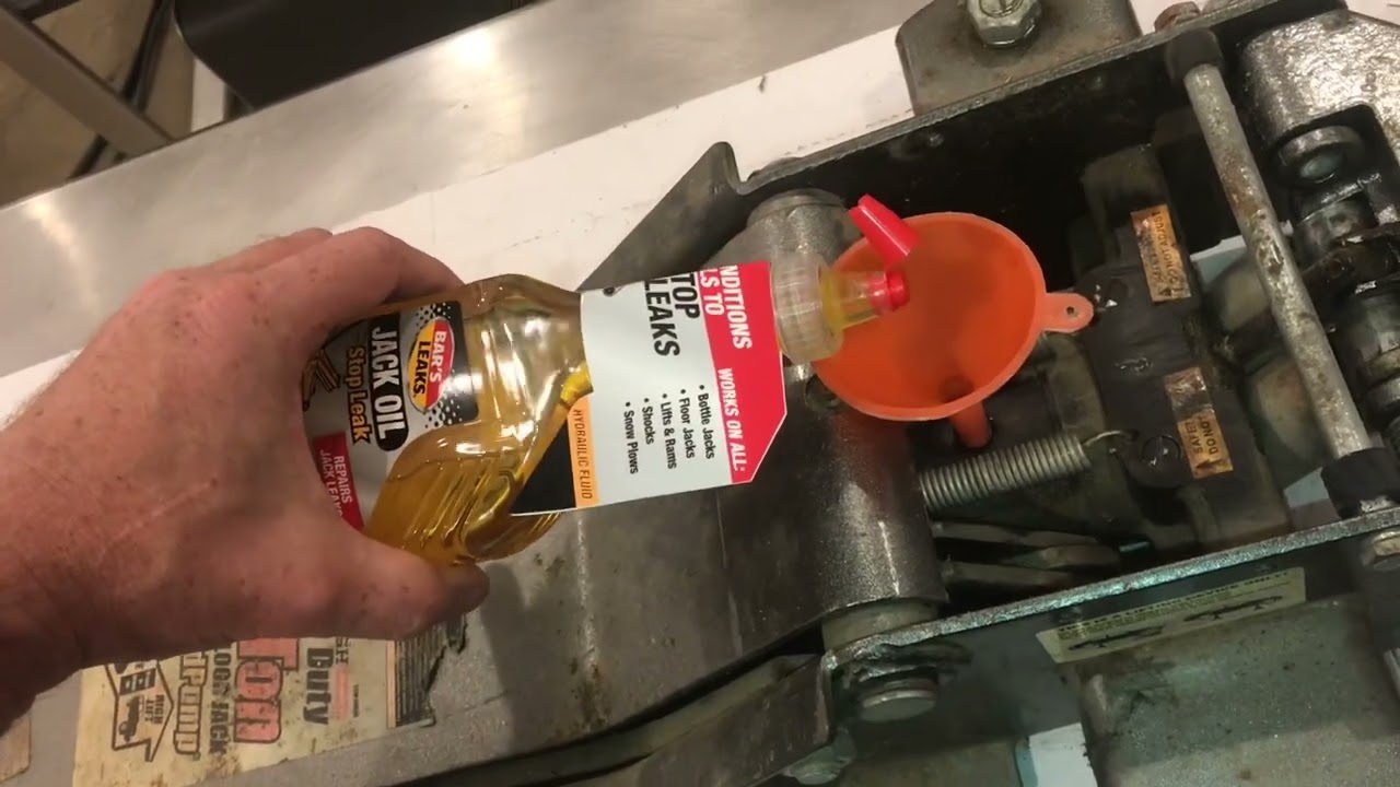ADDING &ldquo;hydraulic jack fluid&rdquo; to a floor jack (bleeding out the air) harbor freight 2 ton