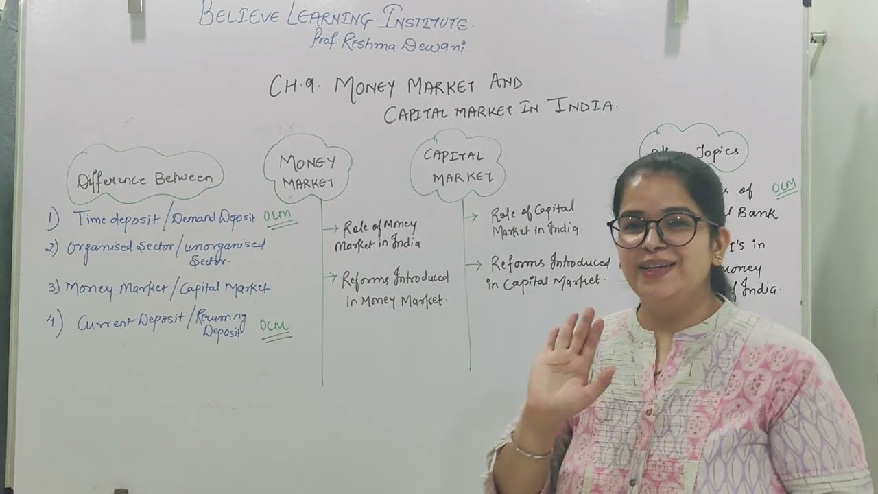 Role of money market in India and Reforms introduced in money market l #exampreparation #economics 