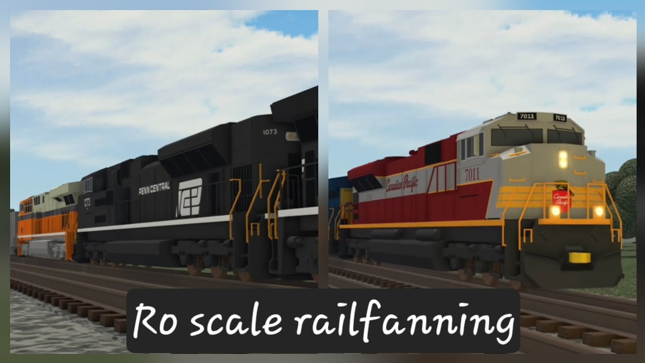 More cool catches in roblox Ro scale railfanning (Heritage units + more) 