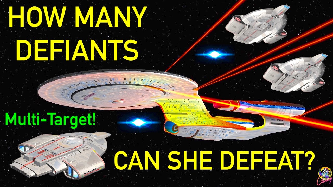 Dominion War Galaxy Class VS Defiants - Multi-Targetting - Star Trek Starship Battles