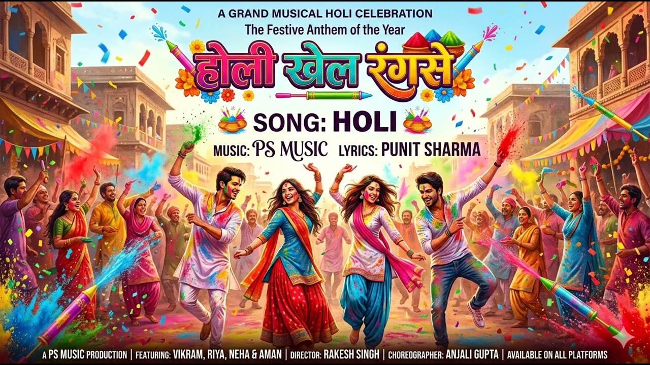 PS Music|| होली खेल रंग से ( OUT NOW)|| Punit Sharma Holi2026 #HoliKhelRangSe #HoliSong2026 #viral