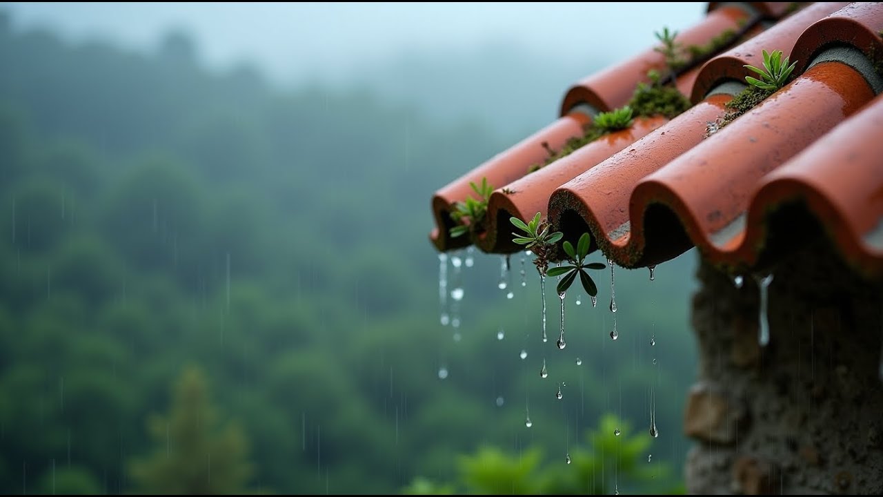 Sleep Meditation with Rainfall Background