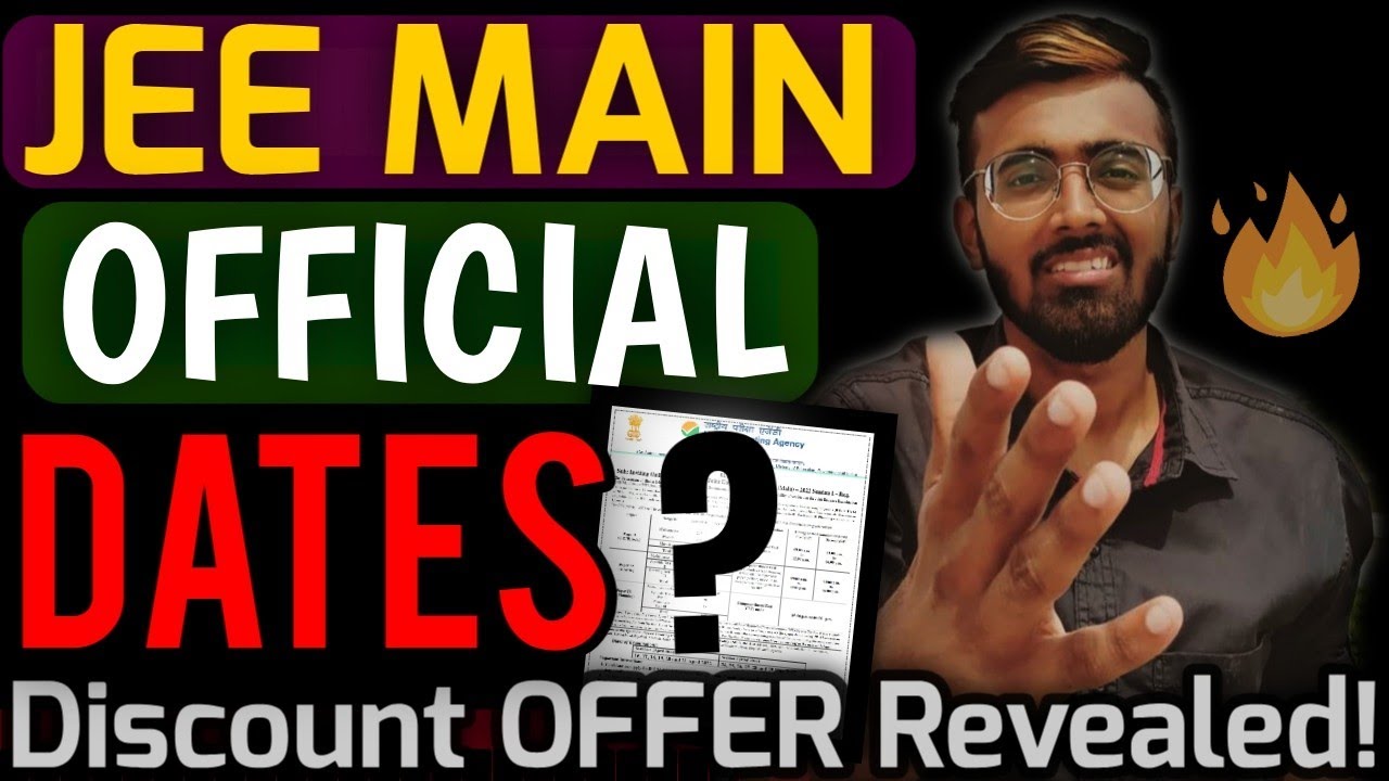 JEE Main 2022 Exam Dates | Exclusive Discount OFFER for next 48 Hours🔥🔥🔥 #jeemainexamdate #jeemains