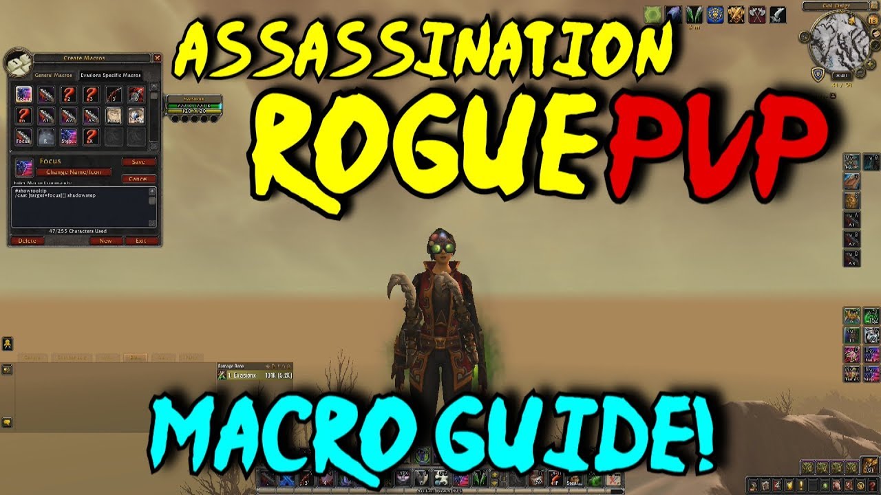 BFA Rogue PVP Macro GUIDE - Assassination - Overview of my useful Macros