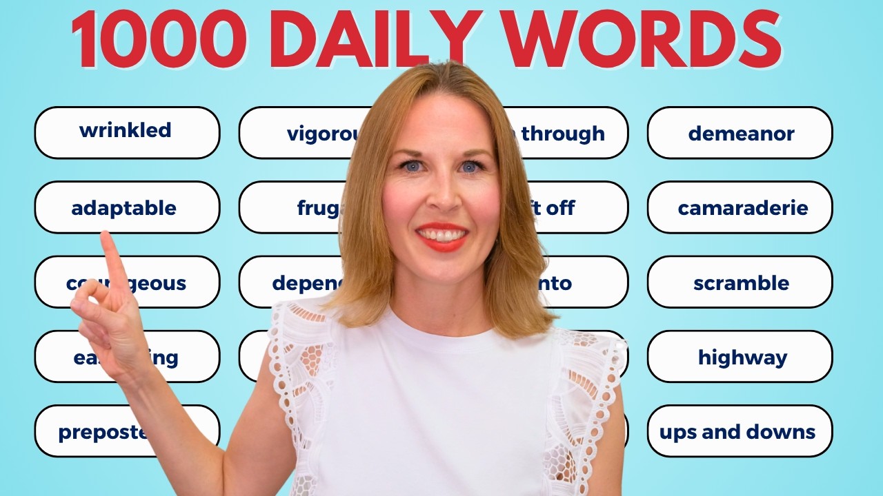1000 English Words For Daily Speech | English Vocabulary Masterclass