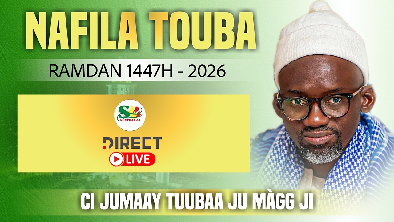 🔴Direct Touba | Nafila 8e nuit Grande Mosquée de Touba : Ramadan 1447/ 2026