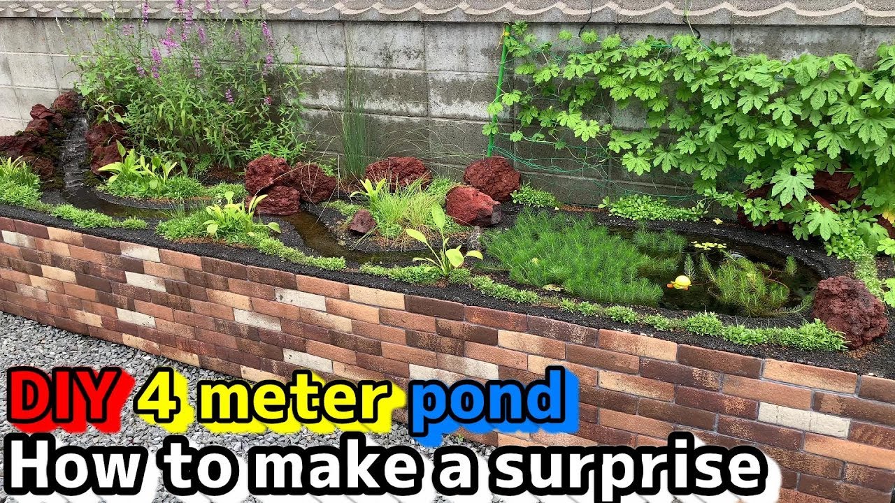 My DIY Japanese Rice Fish MINI POND!～Making a waterfall in a pond like an Aquaterrarium～
