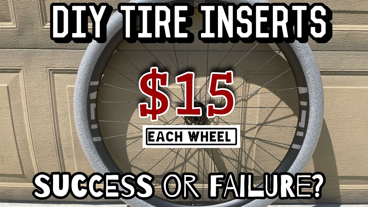 DIY HOMEMADE TIRE INSERT USING BACKER ROD/ CHEAPER AND LIGHTER