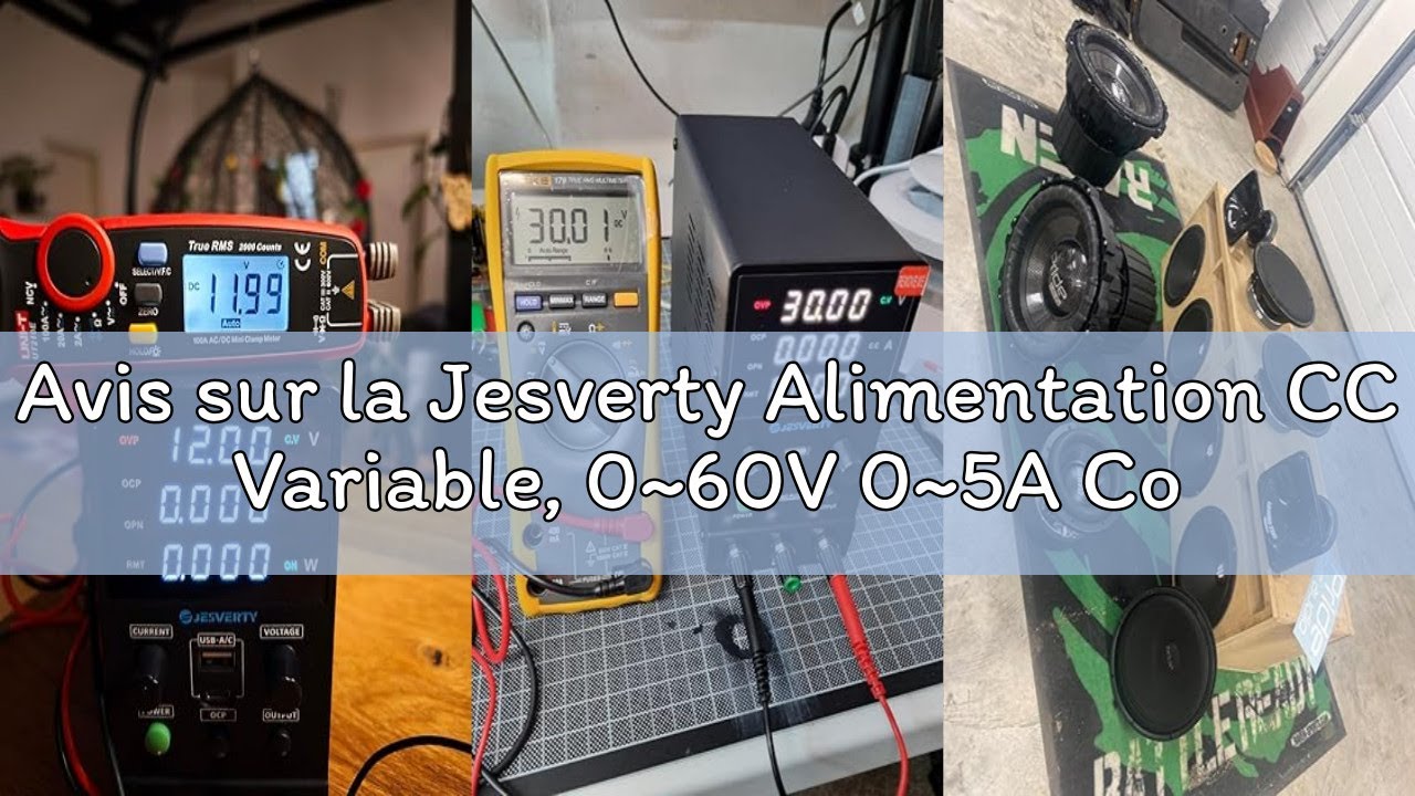Avis sur la Jesverty Alimentation CC Variable, 0~60V 0~5A Commutation réglable, Alimentation régulée