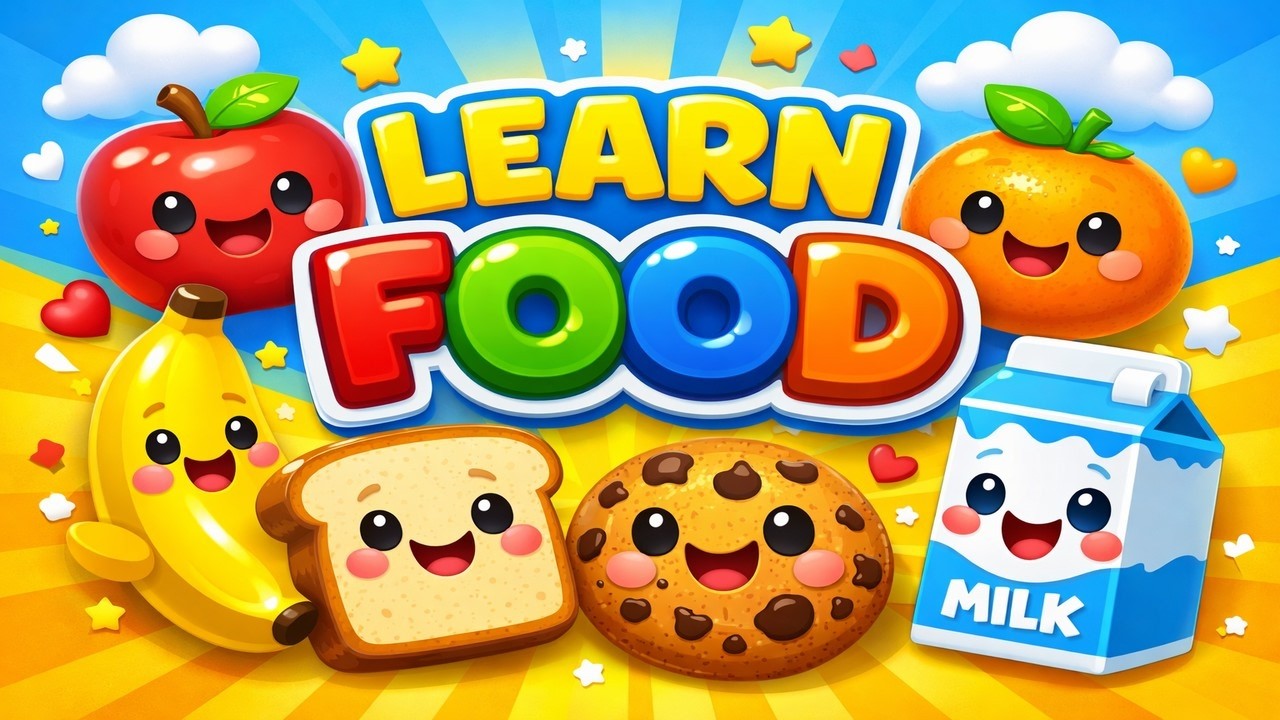 Learn Food Names for Kids | Food Is a Food | Toddler Learning Video