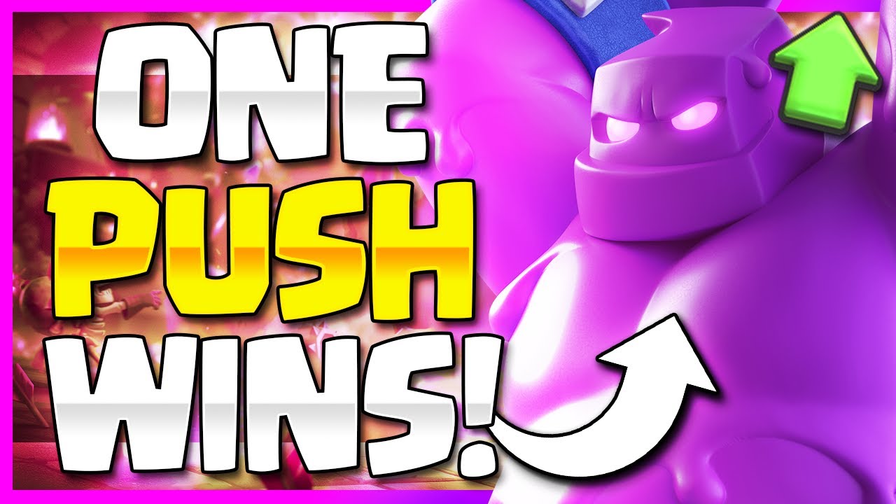 3 CROWN IN ONE PUSH ONLY!! MOST ANNOYING DECK IN CLASH ROYALE! ⚠ Clash Royale Best Elixir Golem Deck