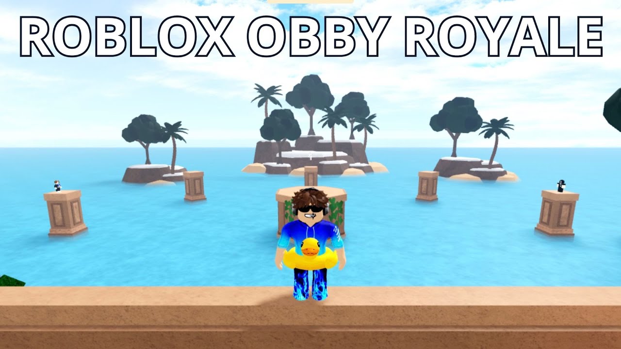 Trying to win in Roblox Obby Royale