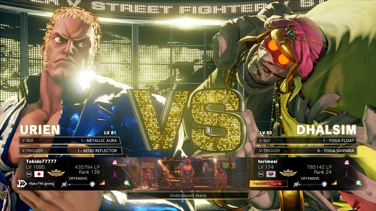 SFV Champion Edition 🔥 Tokido (Urien) Vs torimesi (Dhalsim) 🔥 Online Match's 04-10-2023