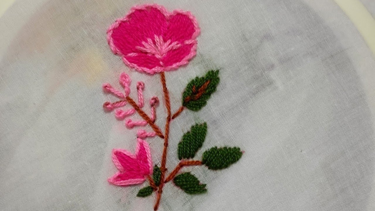 হাতের কাজের জামার ডিজাইন সেলাই Hand embroidery dress allover design.
